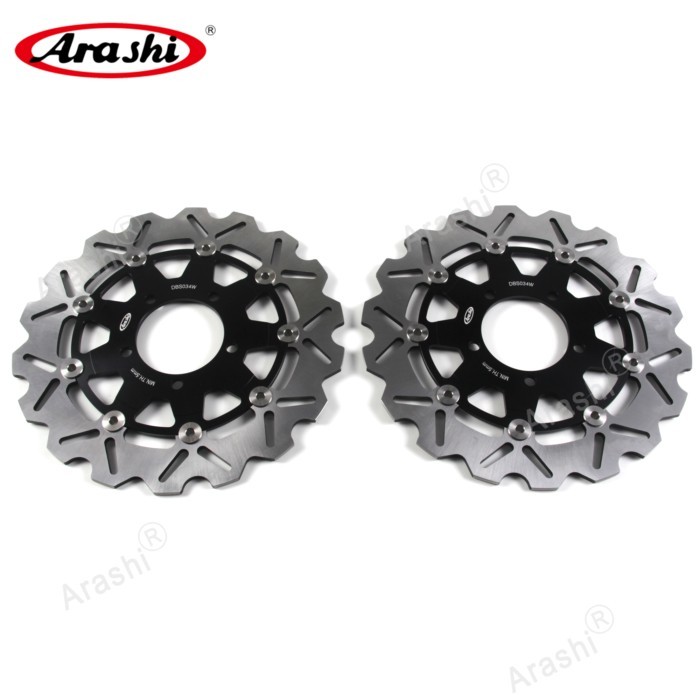 ARASHI For KAWASAKI ER-6N / ER-6F Front Brake Disc CNC Floating Disk Rotor ER6N ER 6N / ER 6F ER6F