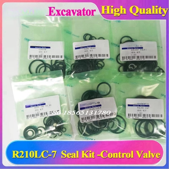 High Quality R210LC-7 Control Valve Seal Kit for Hyundai Robex 210-7 R210-7 ExcavatorHydraulic Cont