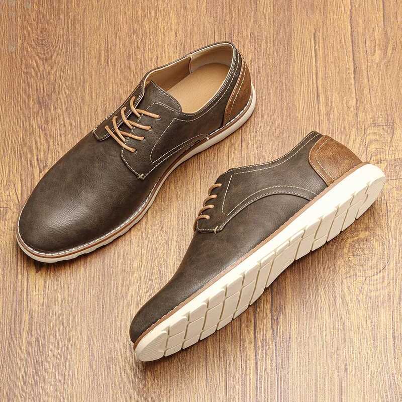 * Casual Shoes Men Fashion Comfortable 2024 Brand Leather Loafer Men