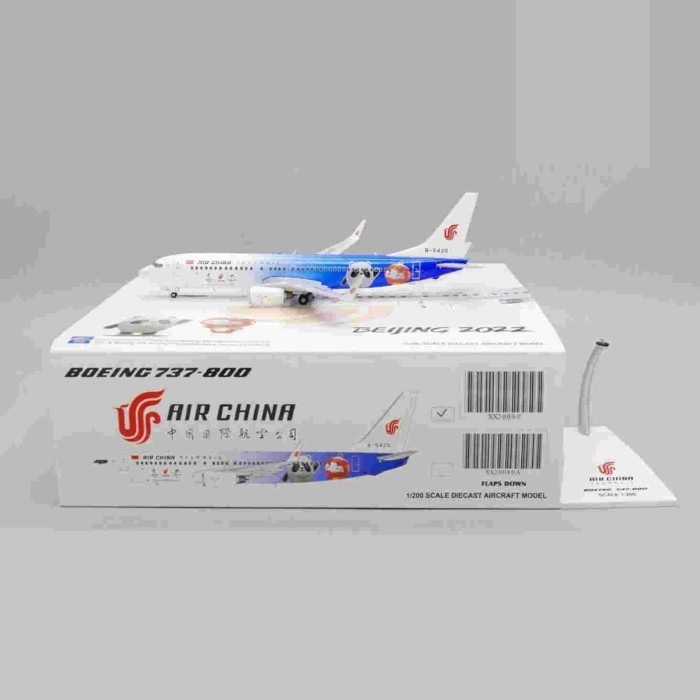 พร้อมสต็อก JC Wings 1: 200 China International Airlines B737-800 B-5425 รุ่น Ice Snow Out of Print M