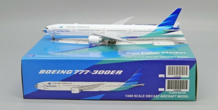 พร้อมสต็อก JC Wings Garuda India Airlines B777-300ER PK-GIJ 1: 400 รุ่นโลหะผสม Limited Edition รถรุ่