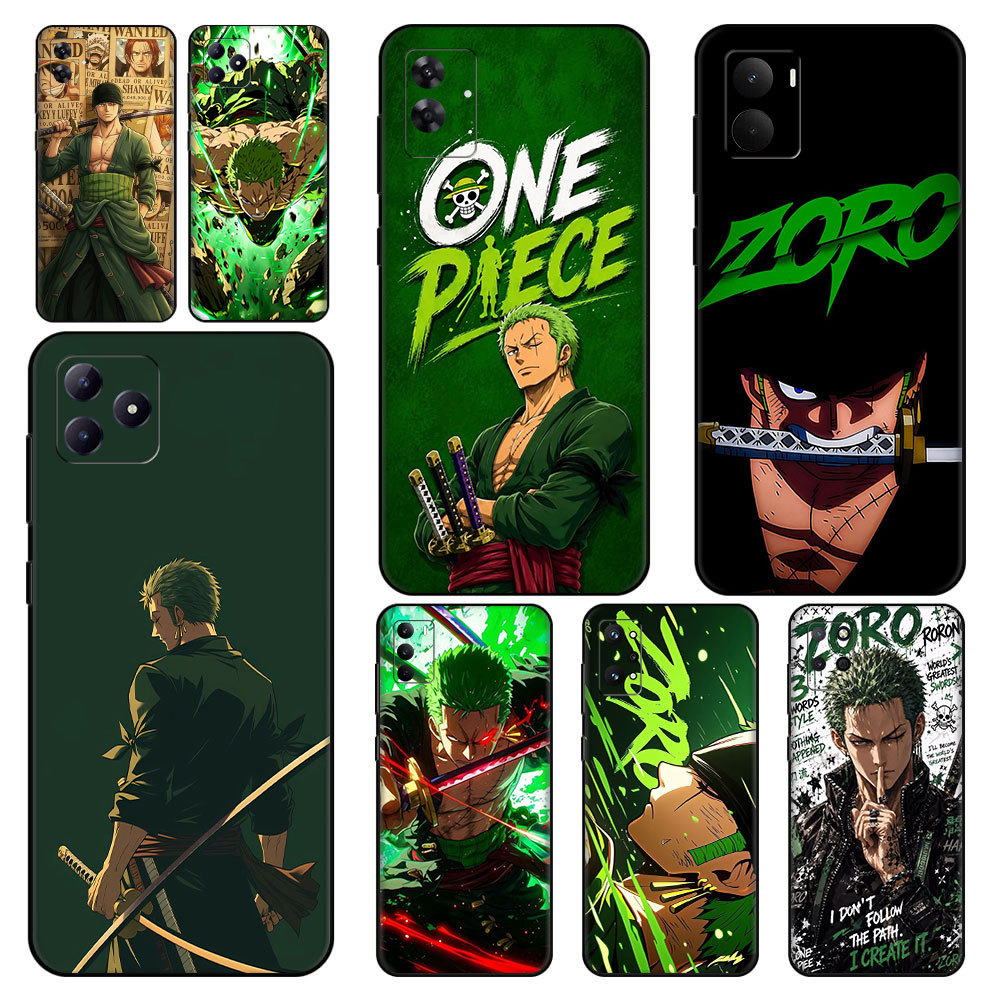 ผจญภัยอะนิเมะ Zoro One Piece ^ZO1 สําหรับ Realme GT neo 3T P1 C85 C75x C71 15X GT2 Pro ป้องกันซิลิโค
