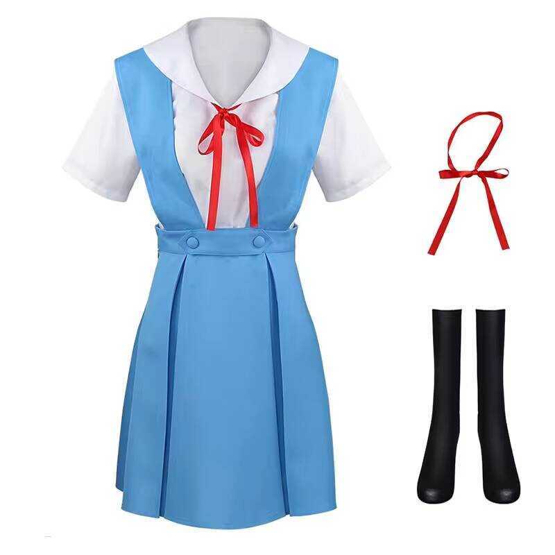 ress With Socks Langley Sohryu School Uniform Ayanami Rei Outfits For Anime Comic Con Asuka Cosplay