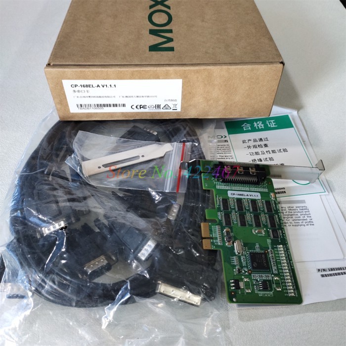 1PC MOXA CP-168EL-A   8-port serial card with cable  New Original Genuine