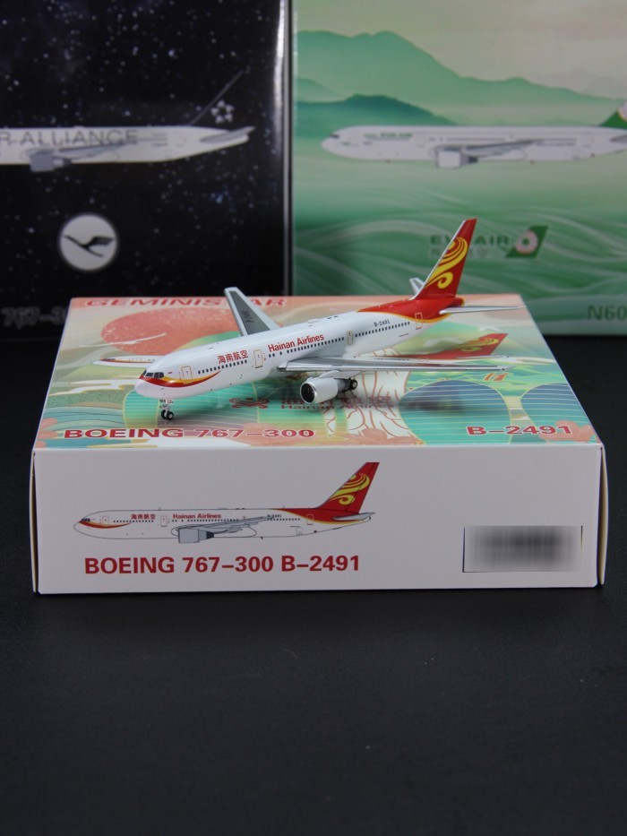 GeminiStar Hainan Airlines 76302boi B763ER B-2491 เครื่องบินรุ่น Fine 1/400 Limited Edition รถรุ่น