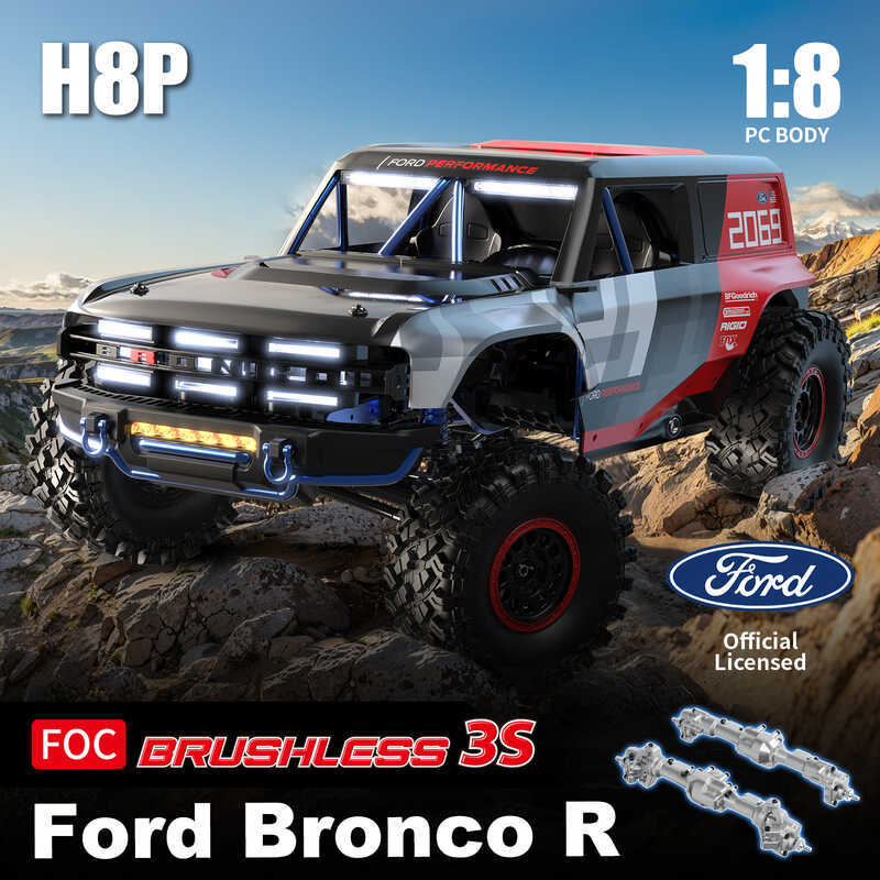 สินค้าใหม่ Meijiaxin H8P1: 8 Scale รีโมทคอนโทรลรถรู้สึก Brushless ขับเคลื่อนสี่ล้อ RC รุ่น Ford ของเ