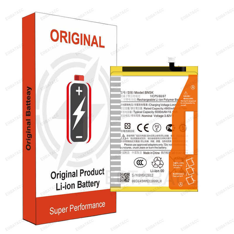 แบตเตอรี่รุ่นใหม่ปี 2026 Bn5k Bn5q Bn5x สำหรับ Xiaomi Redmi 12C/Redmi 13C/Redmi 14C พร้อมเครื่องมือ