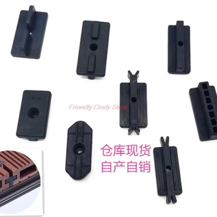 400Pcs  Composite Deck Clip Hidden Fixings Plastic T WPC Decking Outdoor Floor Clips