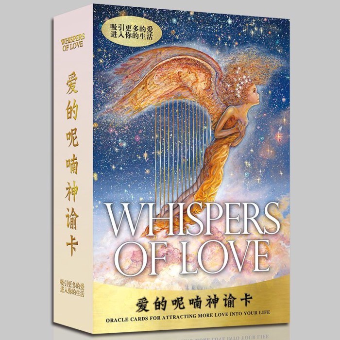 Love Whispering Oracle Card เวอร์ชั่นภาษาจีน สินค้าการ์ด WHISPERS OFLOVE Oracle การ์ด