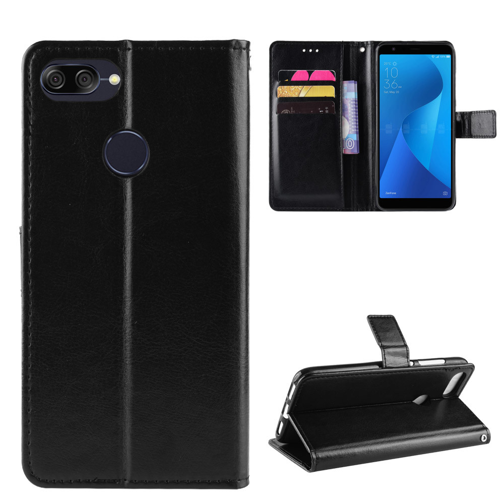 กระเป๋าสตางค์หนังสําหรับ Asus ZenFone Max Pro Plus M1 M2 ZB570TL ZB601KL ZB602KL ZB555KL ZB631KL ZB6