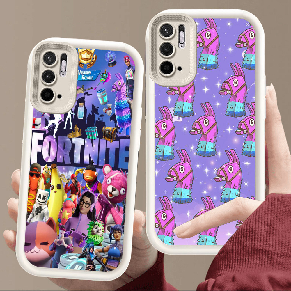 เคสสําหรับXiaomi Redmiหมายเหตุ11T 11s 10s 10 SE 10T 11 Pro 5Gสีขาวนุ่มE111 Fortniteเกม
