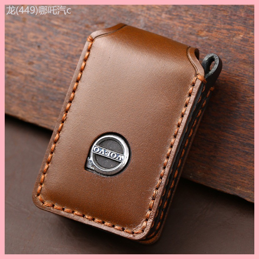 【2021-2025】 เหมาะสำหรับ Volvo xc60 ฝาครอบกุญแจ s90/s60/xc90/xc40/s60l/v60 กระเป๋าหนังแท้หัวเข็มขัดผ