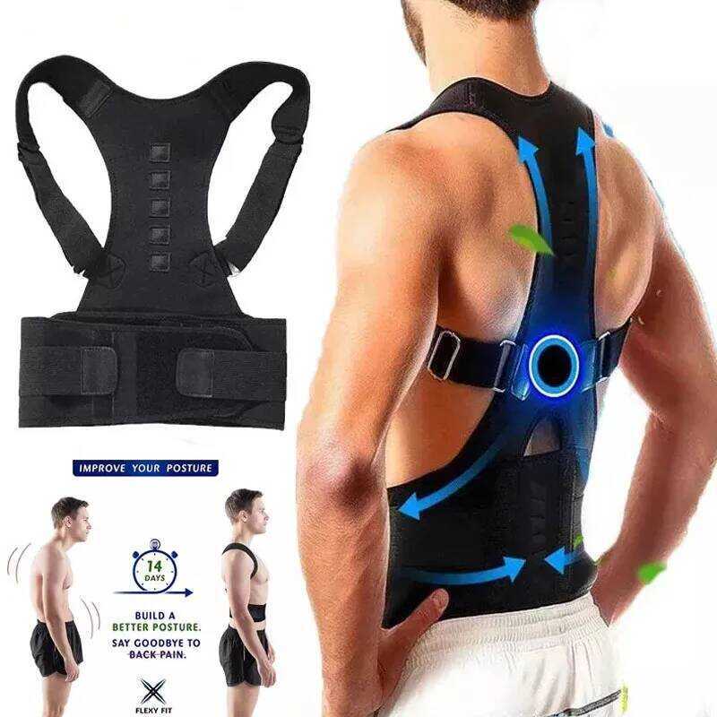 Magnetic Therapy Corrector Corset ผู้ชายผู้หญิง Bs และสนับสนุน B ไหล่ท่าทาง