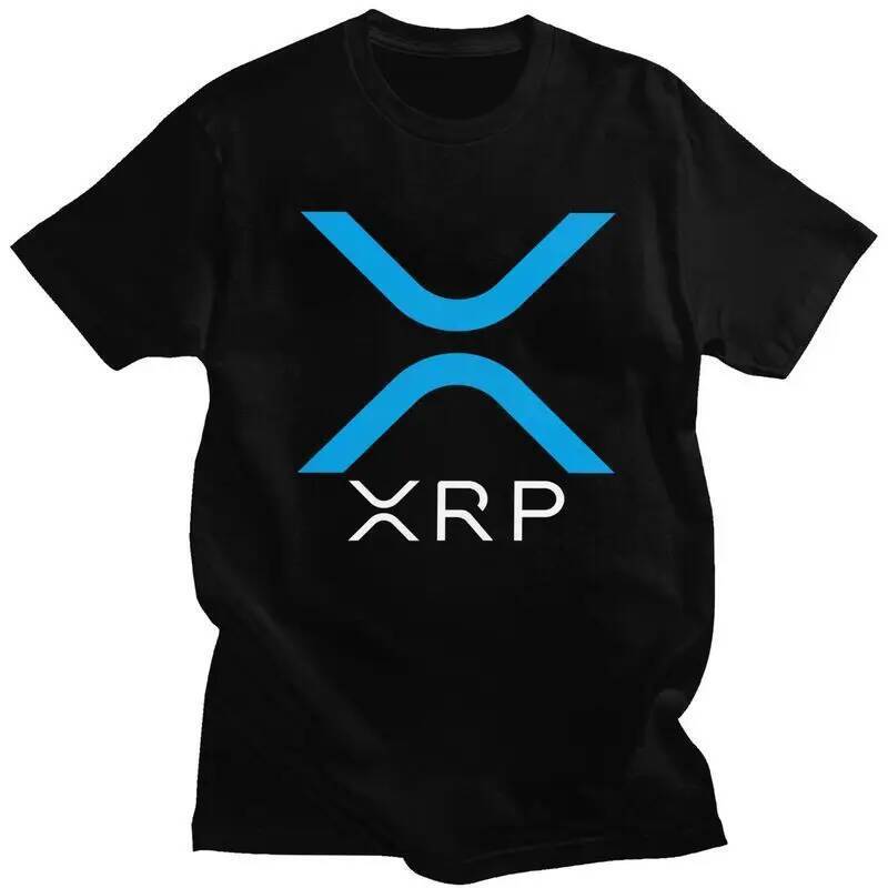เสื้อยืด Ripple XRP สำหรับชาย แบบSlim Fit ทำจากเนื้อผ้า100% คอตตอน สไตล์สมาร์ทแอนด์สลิม