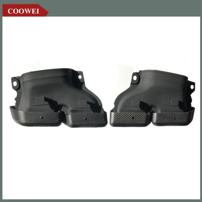 1Pair Carbon Exhaust Tips Tailpipe Nozzles For Ak For AMG W205 C W205 C180 C250 C300 C350 C63 GLS30