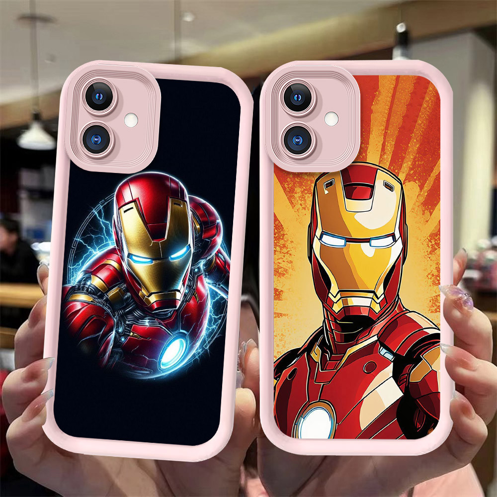 J-28 Iron Man ดำขาวชมพูเคสโทรศัพท์หรับ VIVO IQOO Y02T U5 Z6 U5E Y75 Y02 Y02A 5G
