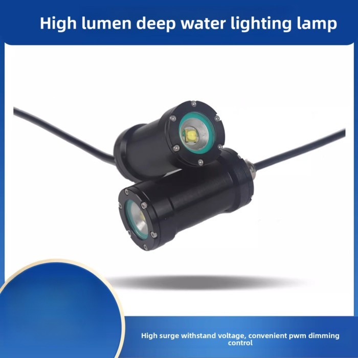 Waterproof LED Light for ROV Underwater Robot, 15W Underwater Light with PWM Dimming