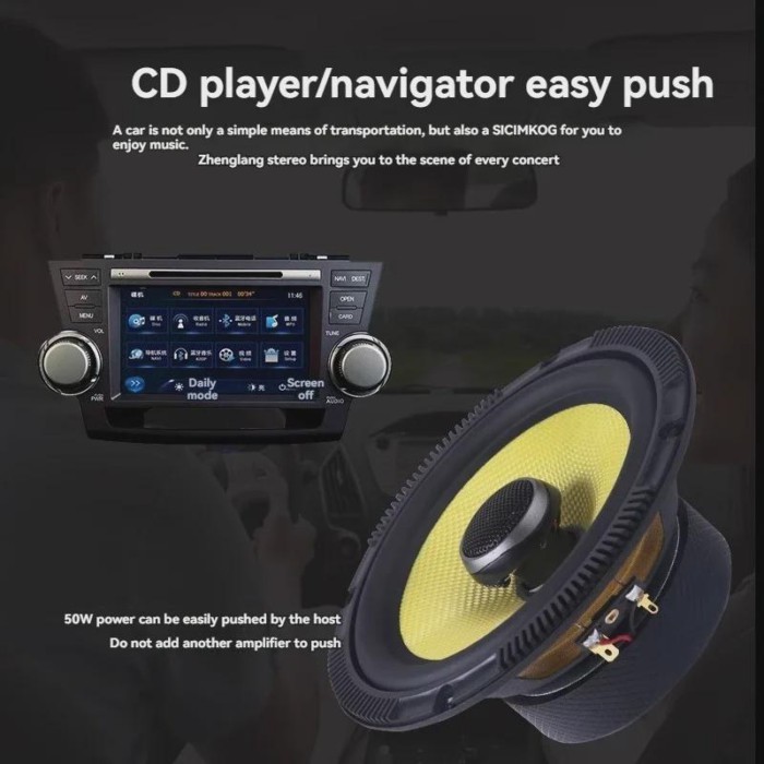 New Car Coaxial Bass Set Speaker Car Audio Speaker Modification