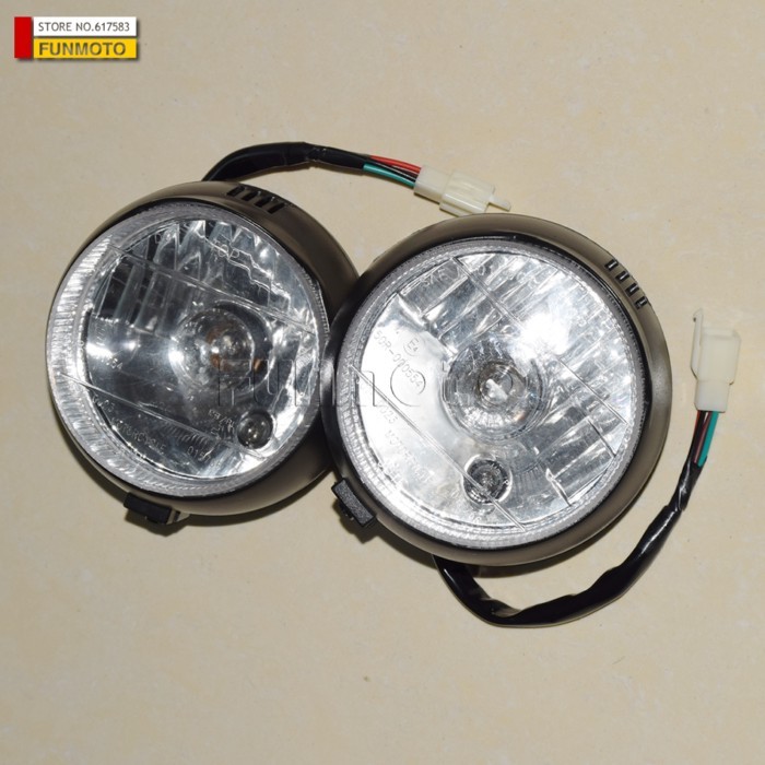 Headlight with EEC suit for PGO250 BUGGY Or KANDI 250/KINROAD 250 BUGGY/KANDI250 BUGGY