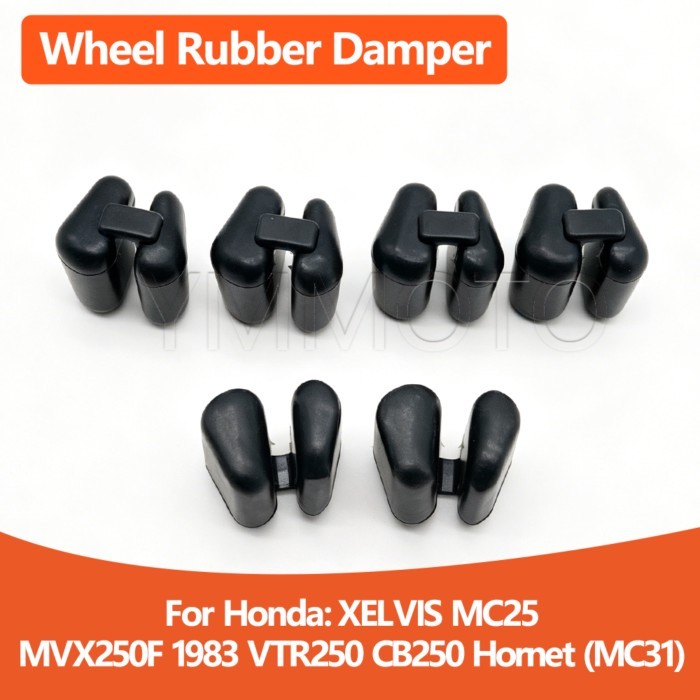 Motorcycle Rear Wheel Hub Cushion Sprocket Rubber Buffer Dampers For Honda XELVIS MC25 MVX250F VTR2