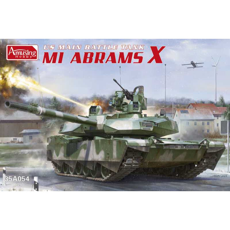 Amusing Hobby 35A054 US Main Battle Tank M1 Abrams X Tech Demonstrator Prototype 1/35 Static model