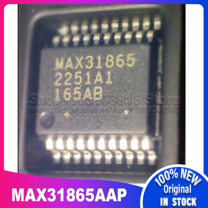 2~10PCS/LOT MAX31865 MAX31865AAP MAX31865AAP+ MAX31865AAP+T SSOP20 100% New Spot stock