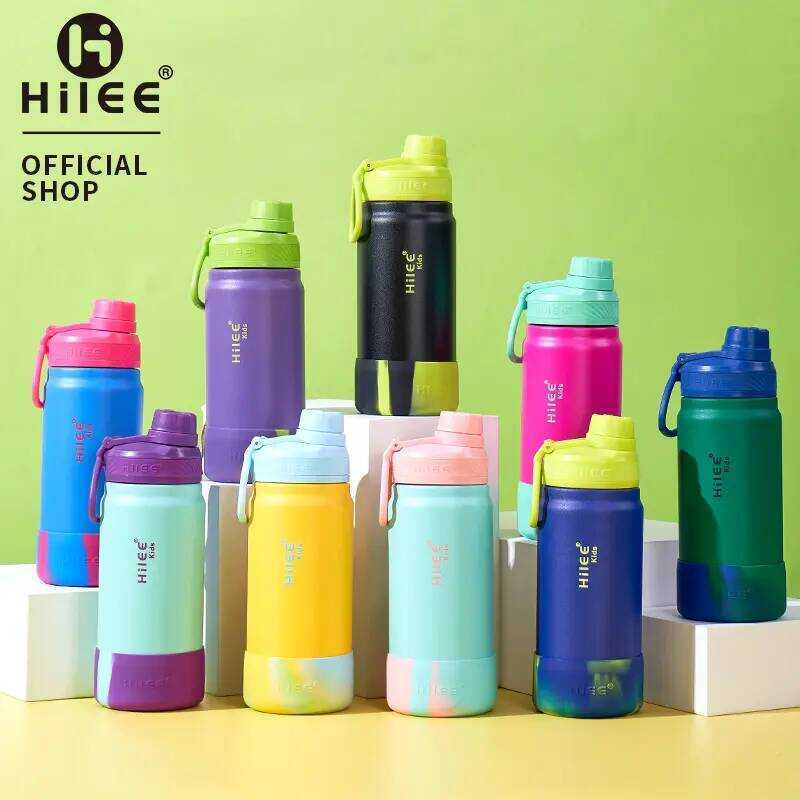 แก้วน้ำ HILEE รุ่น CANDY EDITION สำหรับเด็ก มาพร้อมฐานซิลิโคน ป้องกันการรั่ว เหมาะสำหรับใช้ในโร