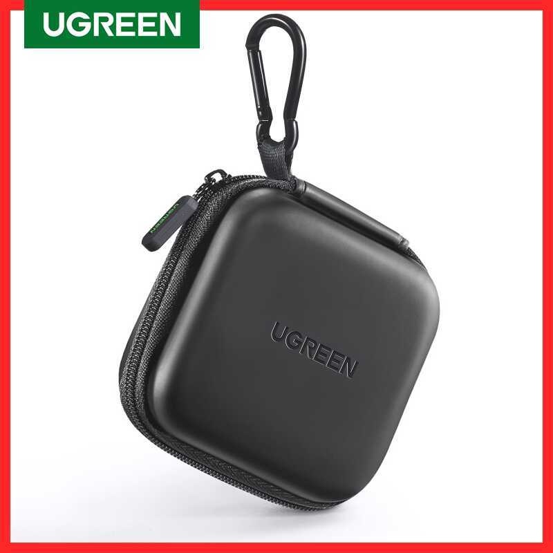 UGREEN หูฟัง Hard กระเป๋าหูฟังสําหรับ Airpods Earpods Sennheiser แผ่นรองหูฟังไร้สายบลูทูธหูฟังอุปกร