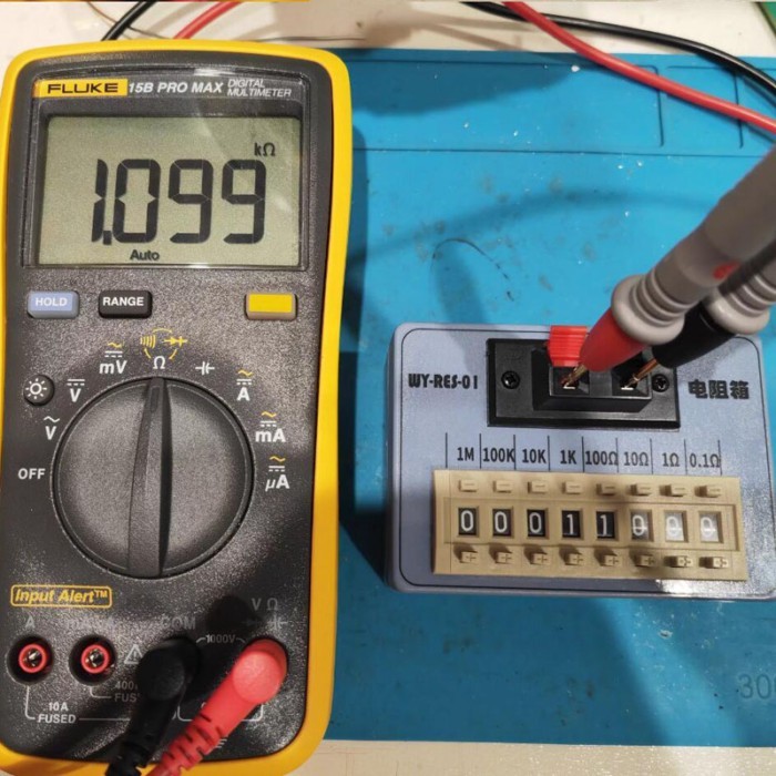 Portable Pocket Resistor Box Programmable Dial Switch 2Ω to 9.999MΩ 0.1Ω Resolution WY-RES-01
