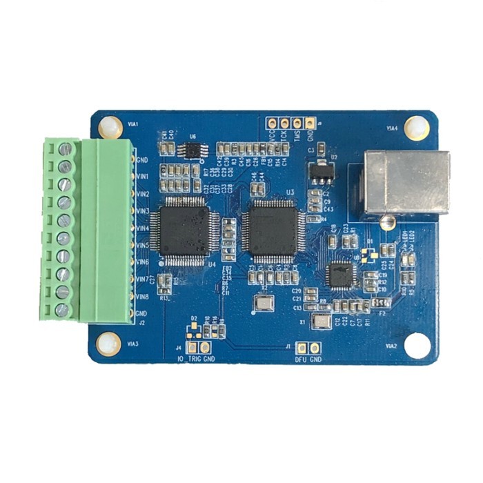 AD7606 Multi-Channel AD Data Acquisition Module 16-Bit ADC 8-Channel Synchronization USB High-Speed