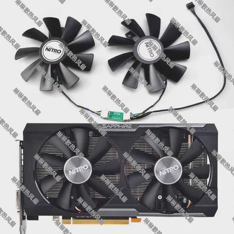 ยี่ห้อใหม่ SAPPHIRE Blue R9 380X R9 380 Ultra Platinum รุ่นกราฟิกการ์ดพัดลมระบายความร้อน GAA8B2U