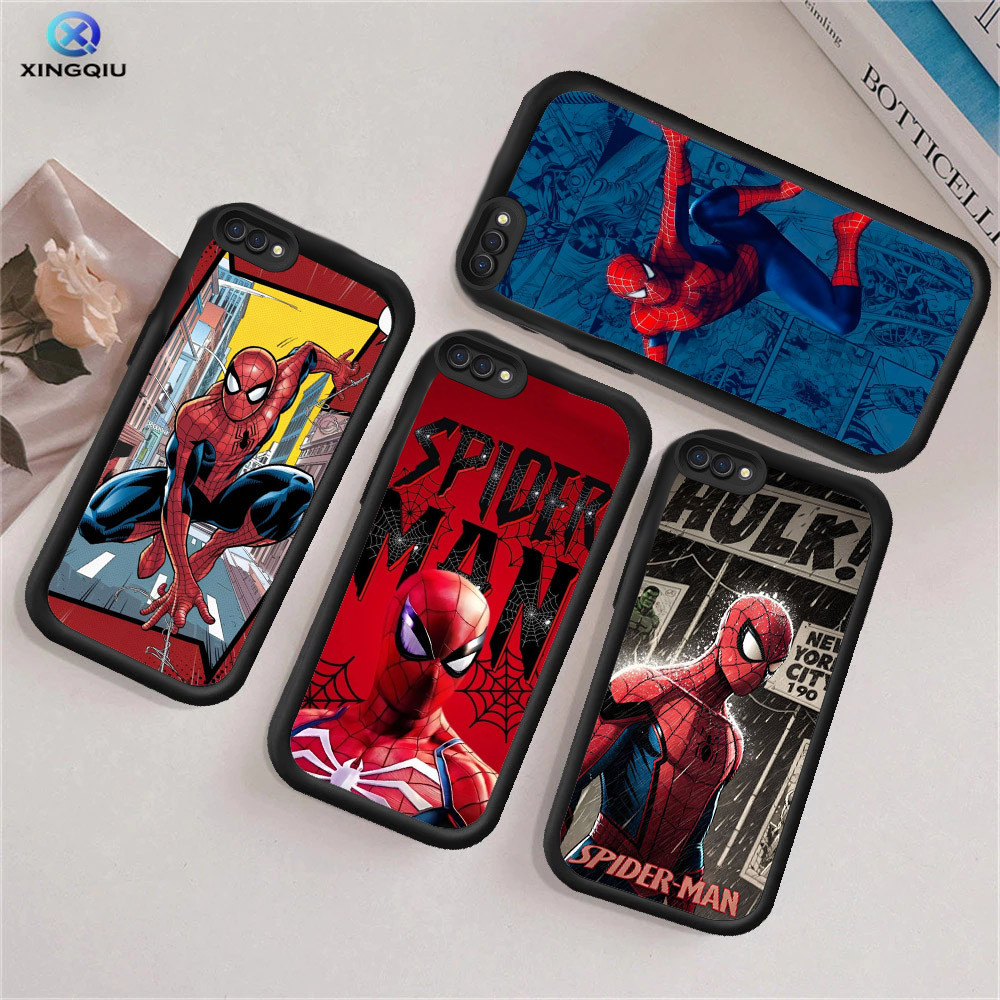 RK75 Spiderman Hp ชุบสําหรับ OPPO Reno 2Z A12 A7 A9 F11 A12s A3S A1K C2 C2s F7 F9 A12E A5 2 A5S 2018