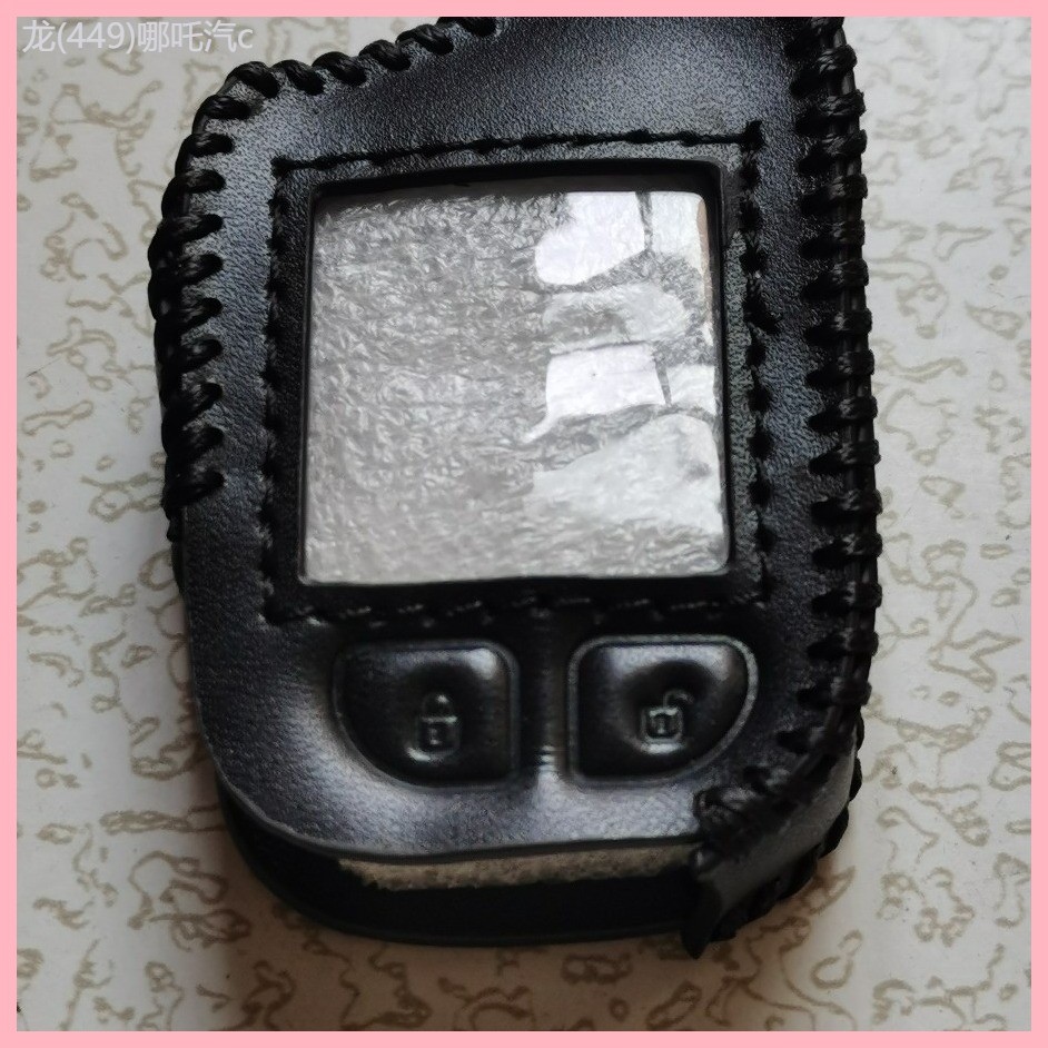 【2021-2025】 สำหรับ Compustar G15 2Way REMOTE RFX-P2WG15-SS รถรีโมทกุญแจหนังแท้