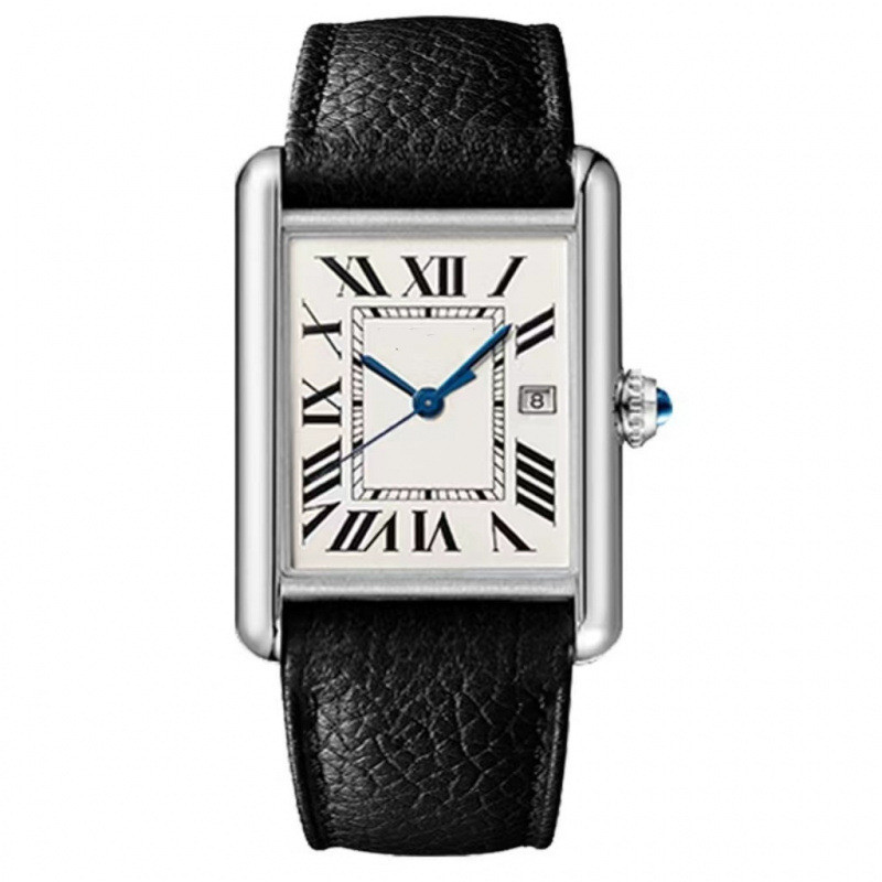 มาใหม่ High-End Card Home Tank Series เข็มขัดควอตซ์แฟชั่นนาฬิกาผู้หญิง Live 9c5