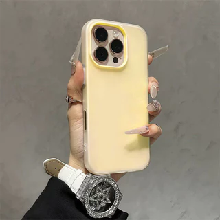 Case for iPhone 11 17 12 13 16 14 Pro Max 15 16 7 14 8 Plus XS X XR Max Advanced Simple Fresh Color 2 in 1 Soft Cover