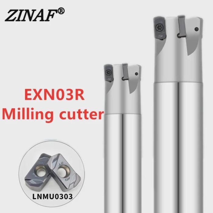 EXN03R High Feed Milling Tool Holder EXN03 LNMU LNMU0303 LNMU0303ZER Carbide Insert 2 Side Indexabl