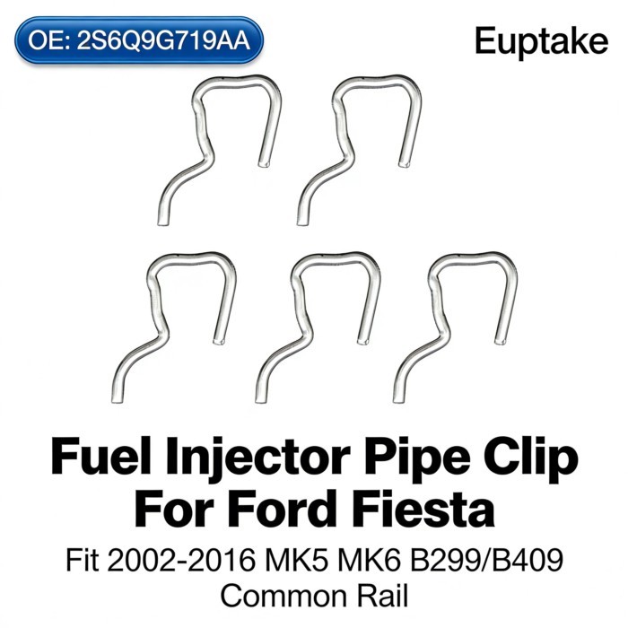 Diesel Fuel Injector Pipe Back Clip Clamp Common Rail For Ford Fiesta MK5 MK6 2002-2016 BE256 B299/