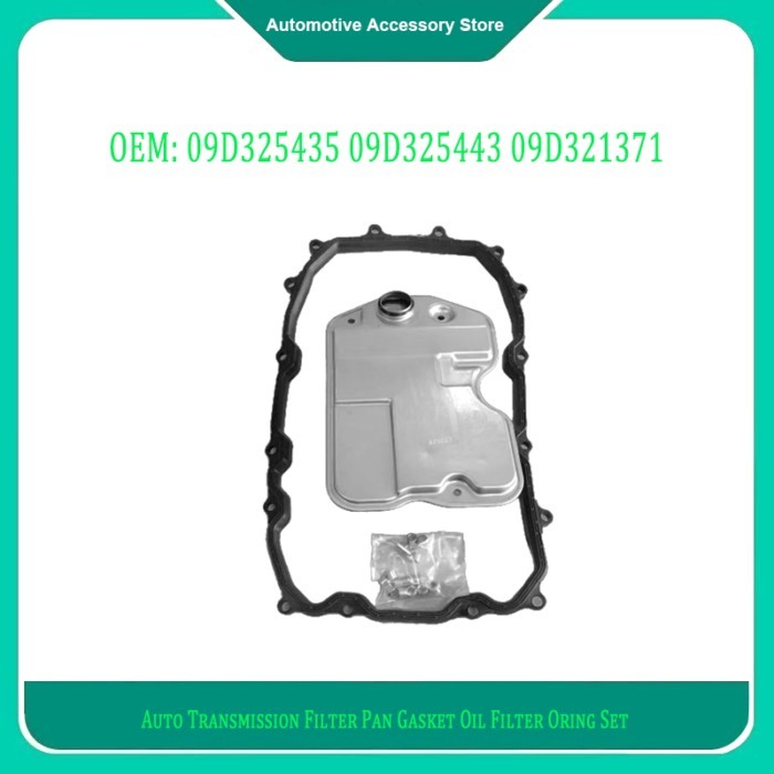 09D325435 09D325443 09D321371 Auto Transmission Filter Pan Gasket Oil Filter Oring Set for VW Touar