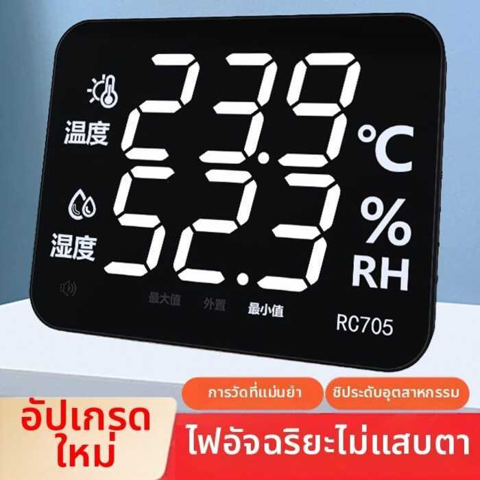 ❤ RONGCE | เครื่องวัดอุณหภูมิและความชื้นแบบ Rs485 จอใหญ่
