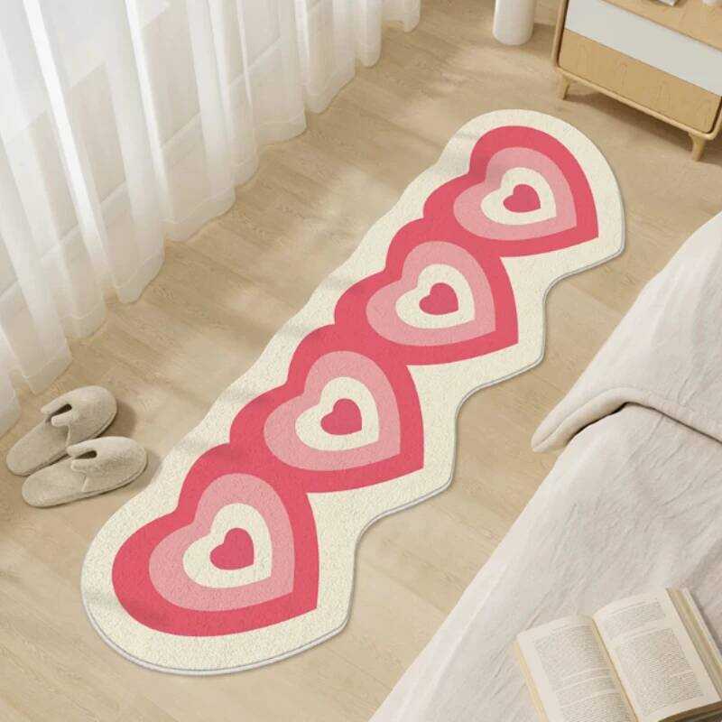 s For Bedroom Heart Shape Living Room Decoration Girl Carpet Thickend Plush Bedside Rug Fluffy Soft