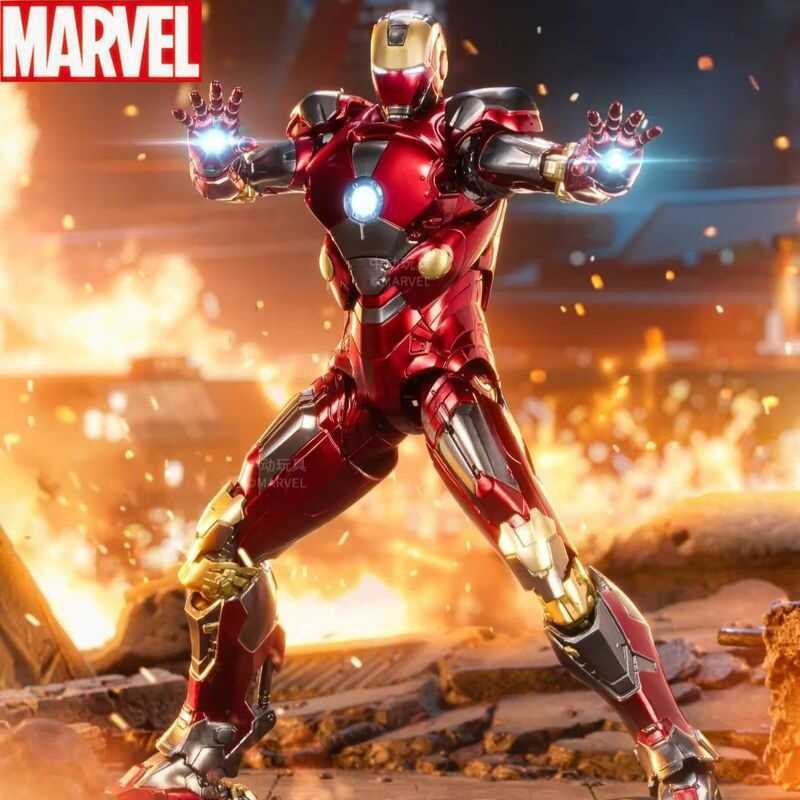 1/10 Iron Man 3 Mk18 Mk1 Mk27 Mk23 Mk38 Action Figure Tony Stark Mecha Model Movable Anime Avengers