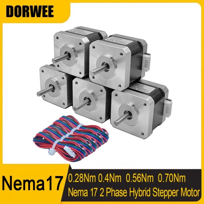Nema17 Open Loop Stepper Motor Drive Kit 0.28/0.42/0.56/0.7Nm 4-lead  42 Stepper Drive for DIY 3D P