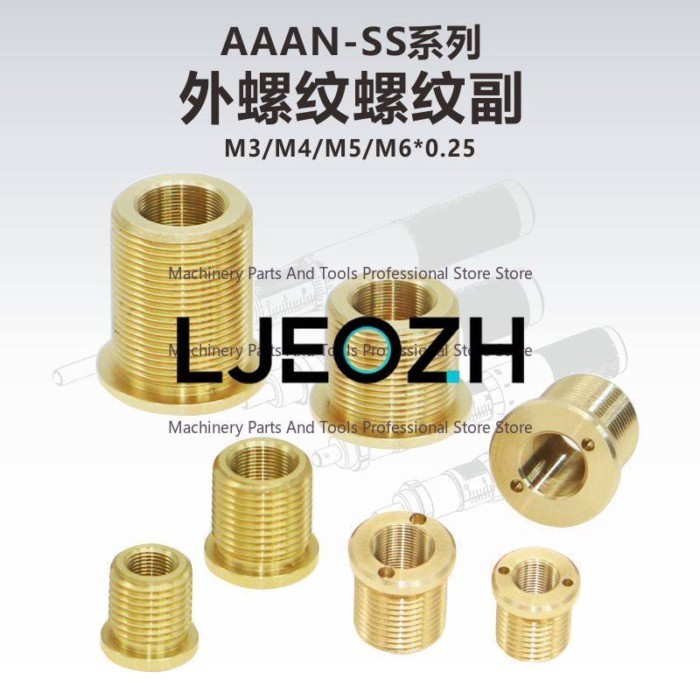 AAAN-SS Series External Thread Pair\ Precision Fine Thread Screw\ Nut\ M3M4M5M6X0.25