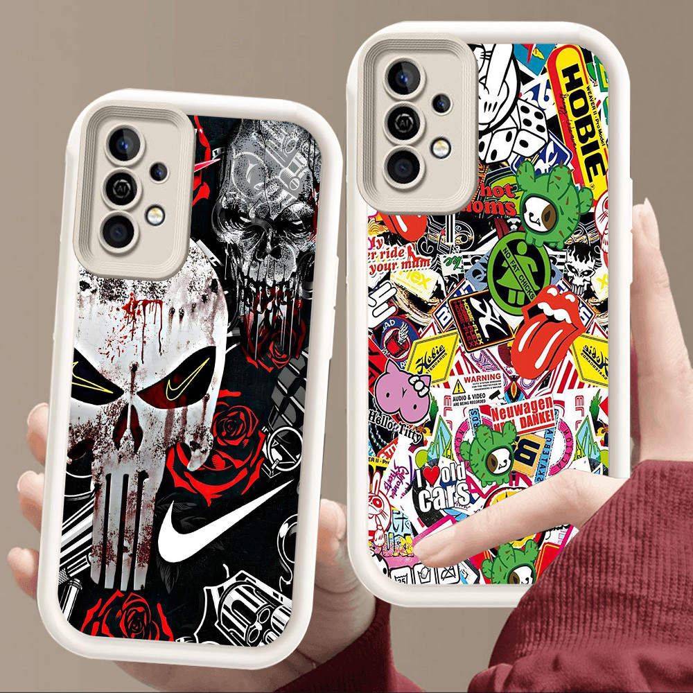 SAMSUNG สําหรับSamsung A55 A24 A34 A35 A56 A05S A36 A54 A25 A16 A04s A15 A14 S25 Ultra 5Gนุ่มสีขาวE9