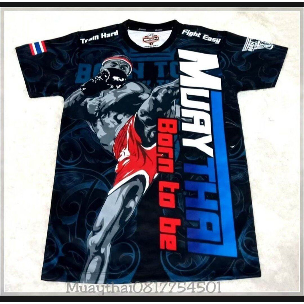 เสื้อยืดมวยไทยผ้ากีฬา สินค้าแบรนด์ ของแท้ สำหรับผู้ใหญ่