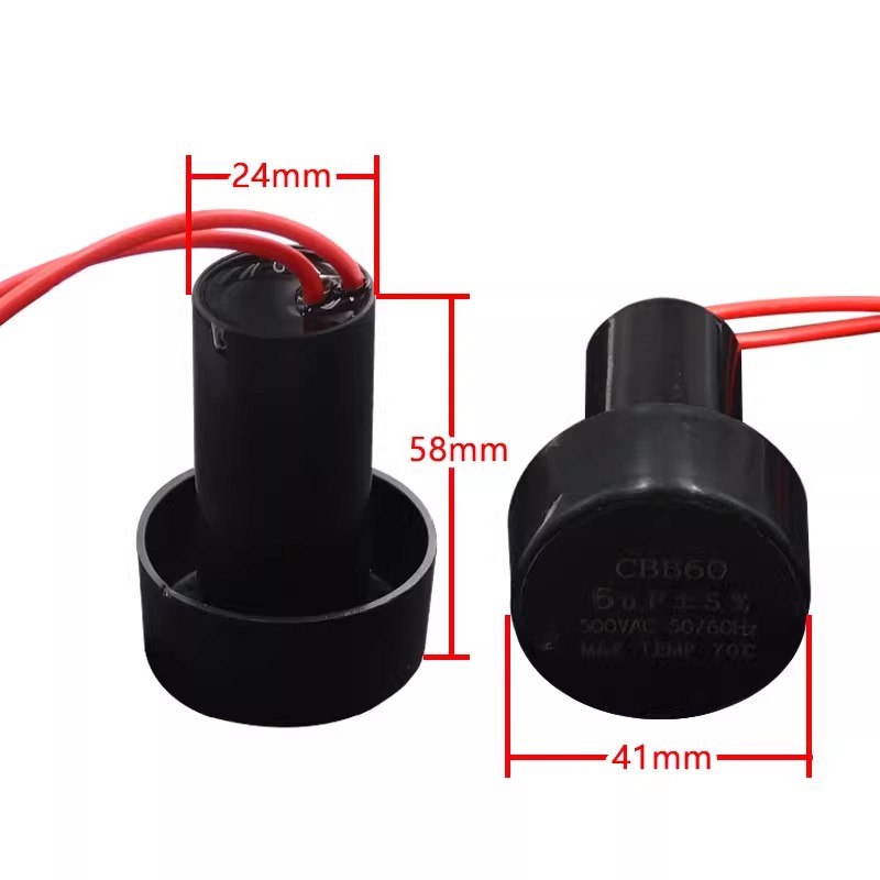♞Spin Drying Barrel Motor Start Capacitor CBB60 4 4.5 UF 5UF 6UF 450V เครื่องซักผ้าตัวเก็บประจุ