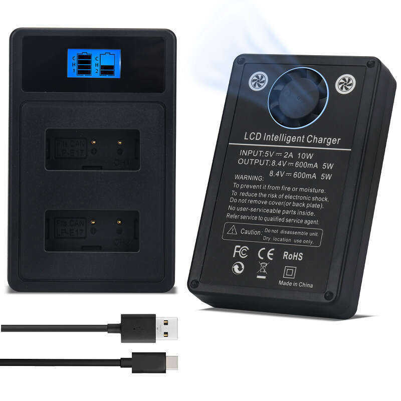 C Canon Nb-10L Camera Battery Charger Suitable For Dual USB Charging Dual Micro/Type-C Ports E5e6b