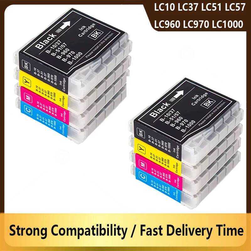 LC10 LC37 LC51 LC57 LC960 LC970 LC1000 ตลับหมึกสําหรับ Brother DCP-130C DCP-135C MFC-235C MFC-240C 7