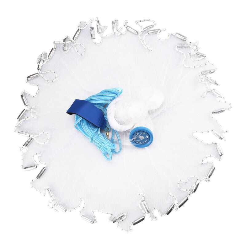 C Casting Net 4Ft 6Ft 8Ft Radius Cast Nets USA Saltwater Freshwater Fishing Net With Ring Easy To T