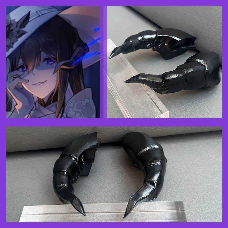 อุปกรณ์เสริม.cosplay Honkai Star Train Dahlia พิมพ์3D มงกุฎหัวมุม